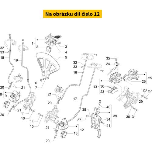 Front brake caliper PIAGGIO MP3 300>500 HPE 2018-2021 (left) CM294801