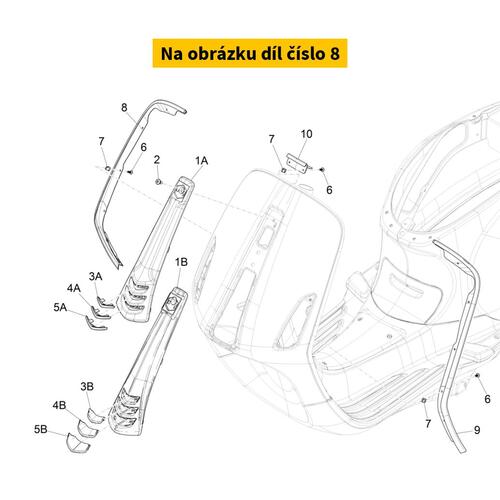 Frame Edge Right Antraciet CM298702