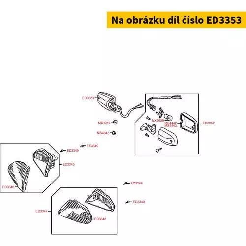 Zusatzblinker f. DJ re.vo. ED3353