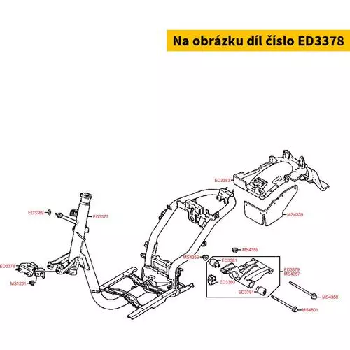 Halter f.Verkleidung vorne ED3378