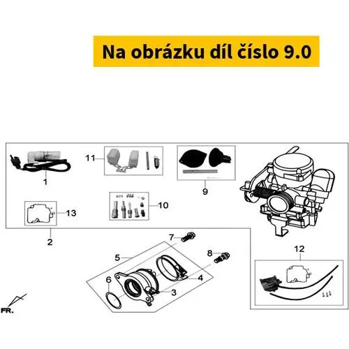 Carburetor diaphragm kit SYM HD 2 125 4T 2014-2016 LCA-1