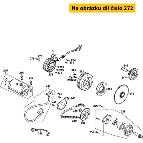 Stator Lima mit Pick-Up Spule ( D406 ) MA0505