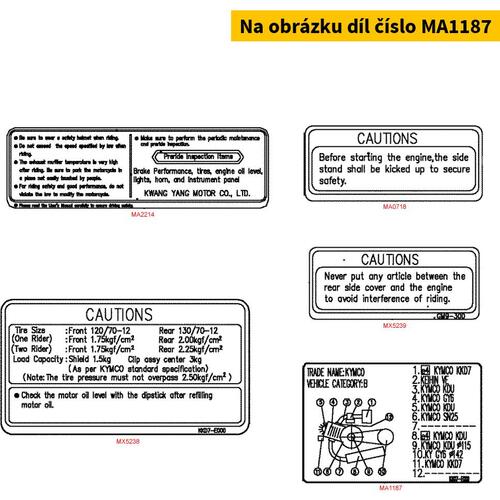 Aufkleber (Antimanipulation) MA1187