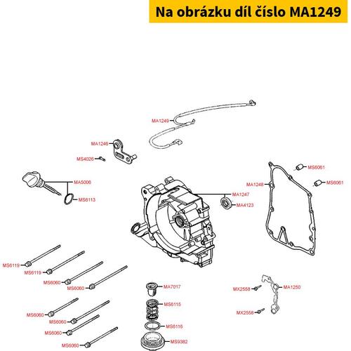 Kabel f. Batterie (Minuskabel) MA1249