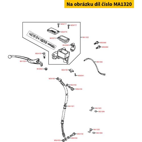 Halteklammer f. Bremsleitung MA1320