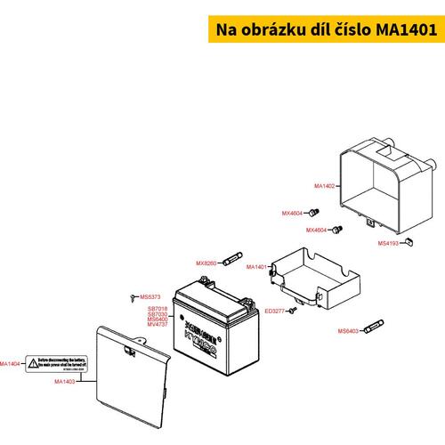 Abdeckung Batteriekasten MA1401