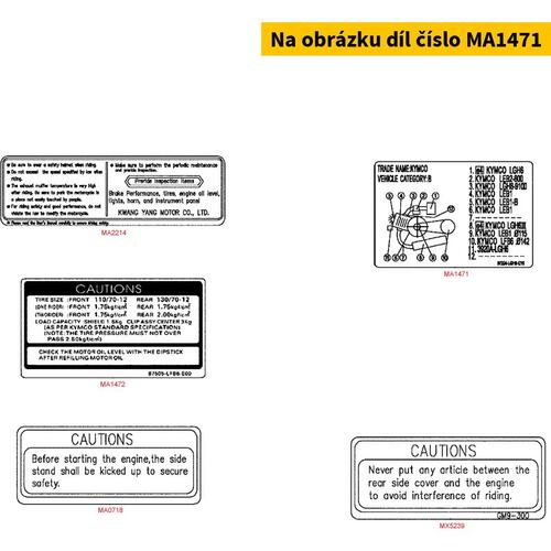 Aufkleber ( Antimanipulation ) MA1471