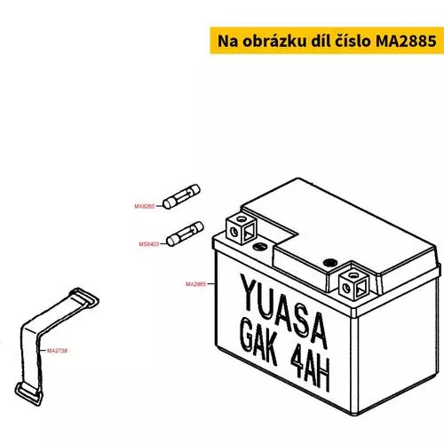 Batterie Kymco TTZ10S 12V 8,6Ah MA2885