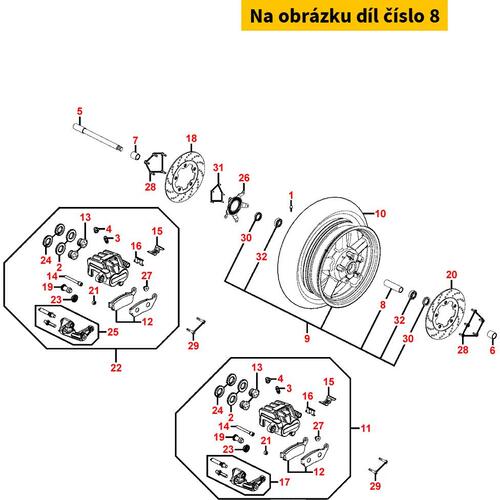 Distanzhülse f. Vorderrad MA3137