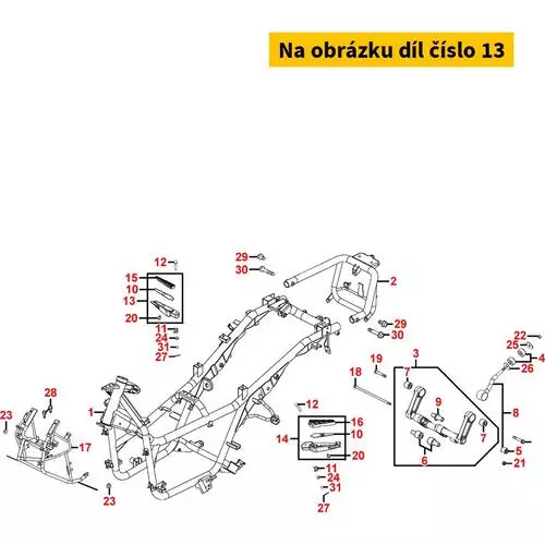 Soziusfussraste re. MA4855