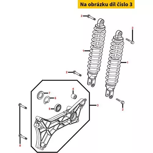 Schwingarm hinten re. MA4861