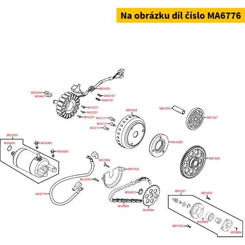 Kabel f. Anlasser MA6776