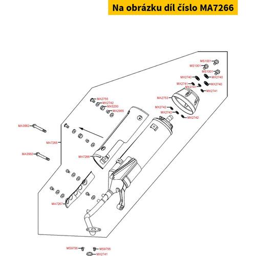 Auspuffblende Edelstahl MA7266