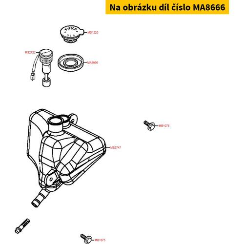 Gummiabdeckung f. Öltank MA8666