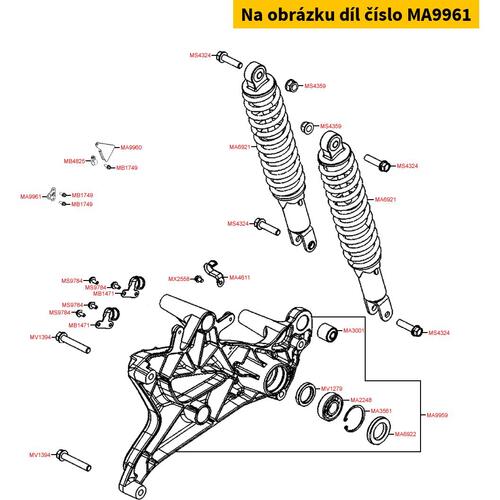 Halteplatte ABS Sensor MA9961