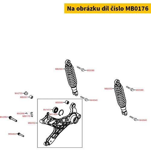 Halteklammer f. Bremsleitung MB0176