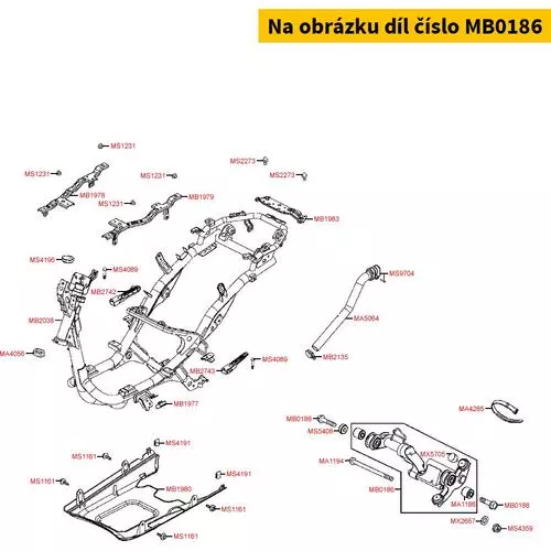 Motorhalter = MC2431 MB0186