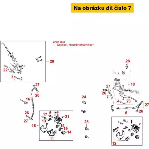 Bremsschlauch zu Sattel hi. MB0224