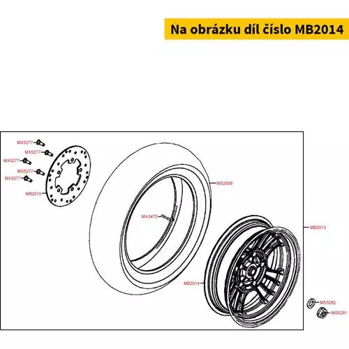 Felge hi. anthrazit MB2014