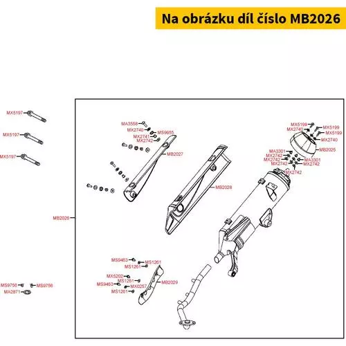 Auspuff kpl. MB2026