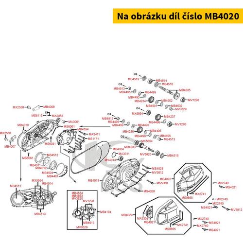 Verkleidung Variodeckel vorne = MB4611 MB4020