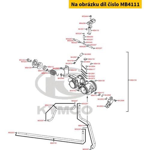 Abdeckung Gaszugrad MB4111