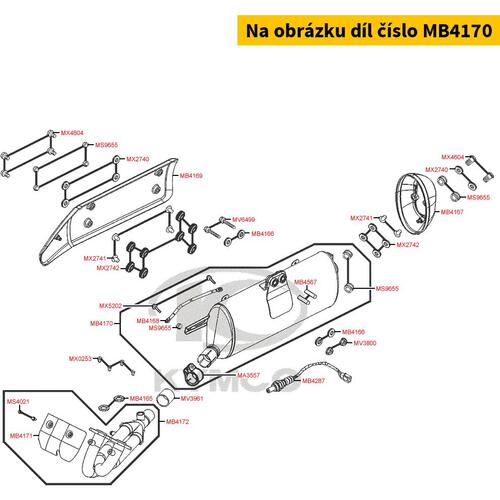 Auspuff kpl. MB4170