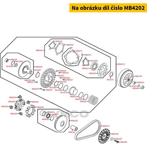 Variator Trägerscheibe MB4202