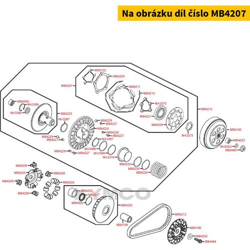 Trägerplatte Kupplung kpl MB4207