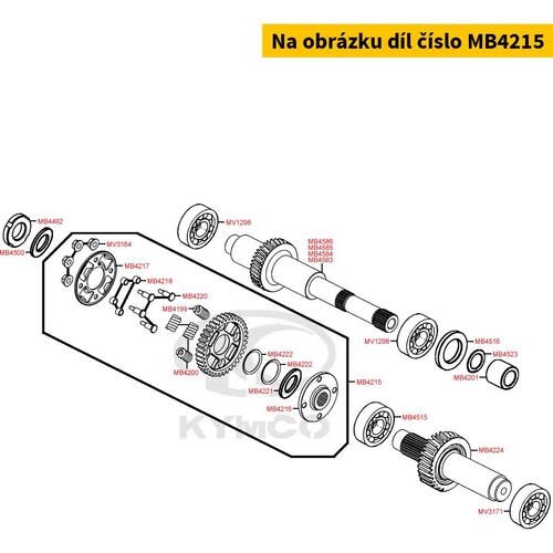 Zahnrad Antriebswelle Variomatik MB4215