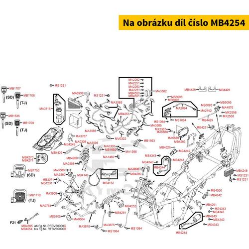 Kabel f. Thermoschalter MB4254