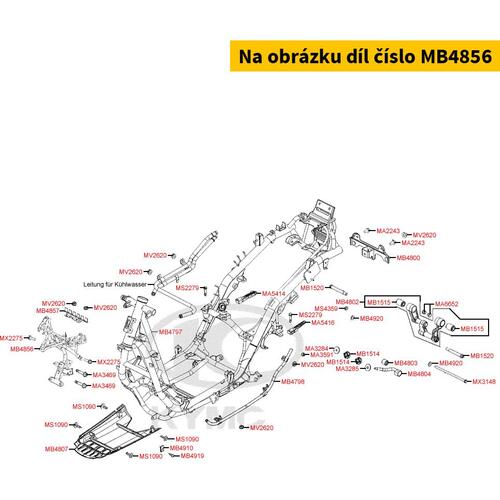 Halter Frontverkleidung MB4856