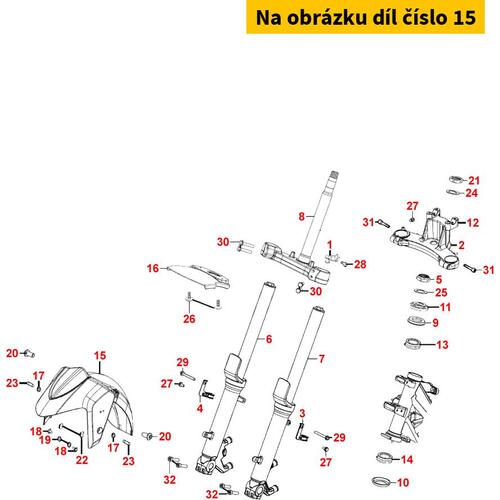 Kotflügel vo. anthrazit MB6661