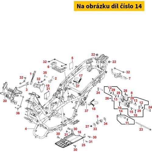 Strebe f. Motorhalter MB6788