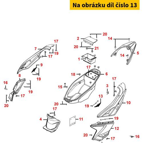 Einsatz Seitenverkleidung li. MB7349