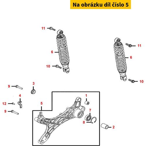 Schwingarm hi. re. MB7366