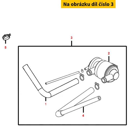 Sekundärluftsystem kpl. MB7396