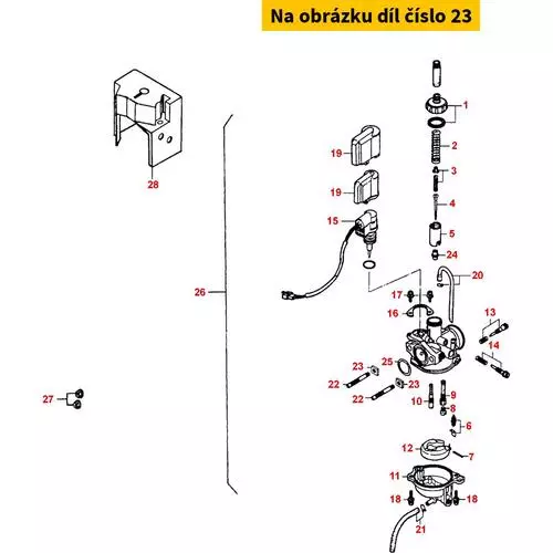 Mutter G06 VK10/Z (f.Vergaser) MS1291