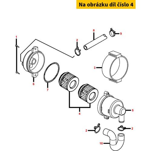 Filtereinsatz f. Sekundärluftfilter E2 MS1681