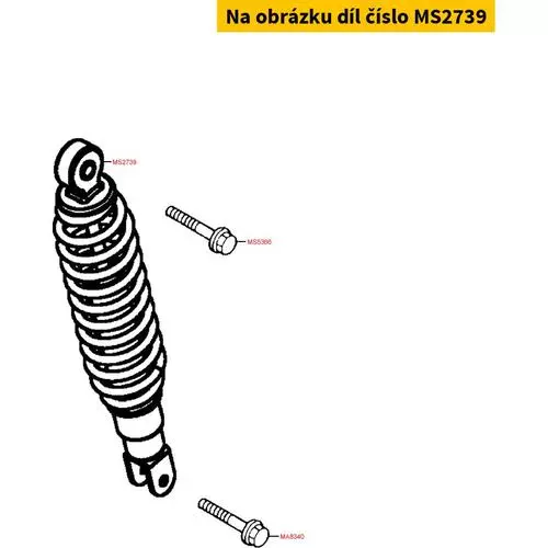 Federbein hinten MS2739