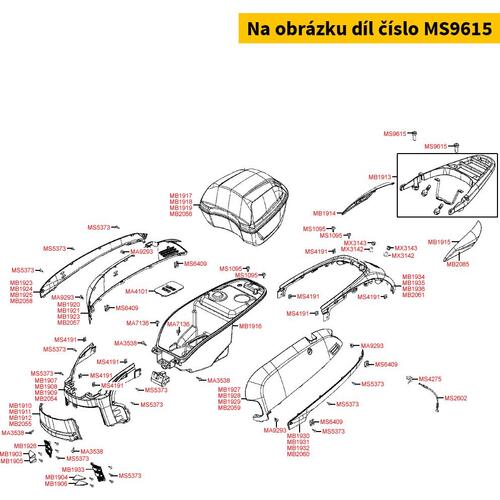 Spezialschraube 8mm MS9615