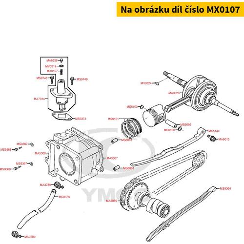 Feder f. Steuerkettenspanner = MS2015 MX0107