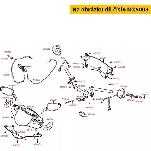 Kombischalter li. MX5008