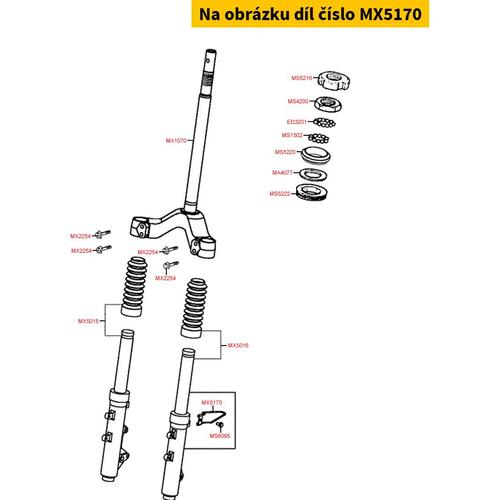 Halter f. Tachowelle = MB6782 MX5170