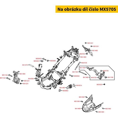 Gummianschlag am Motorhalter MX5705