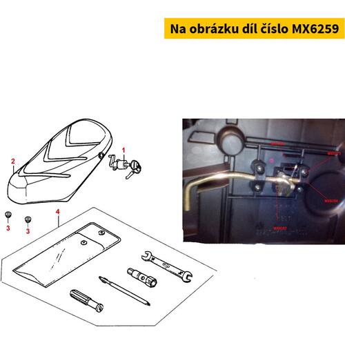 Abdeckung f. Sitzbankschloss(Ring) MX6259