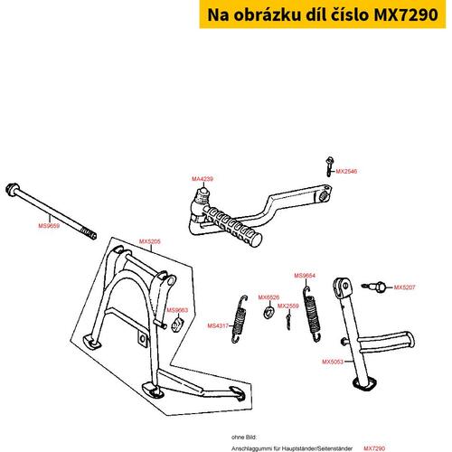 Gummi f.Hauptständeranschlag MX7290