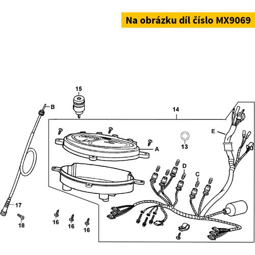 Kabelbaum f.Tachometer MX9069