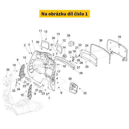 Front Glove Compartment Unpainted R1B006849