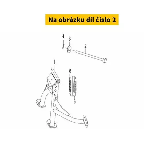 Axle. Main Stand S0101100-LB1-00